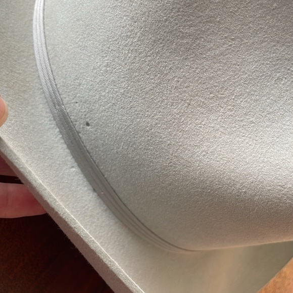 Vintage MEN'S COWBOY GREY FELT HAT, 7 1/4 - Picture 10 of 12